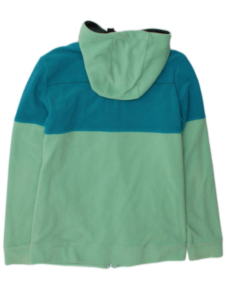 Jachetă fleece cu glugă O'Neill pentru femei UK 12 Medium Green Colorblock