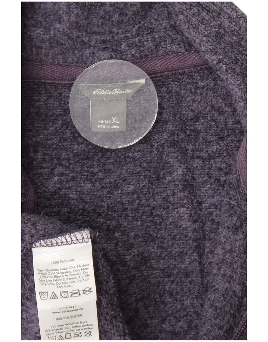 Jachetă de trening pentru femei EDDIE BAUER UK 18 XL poliester bleumarin