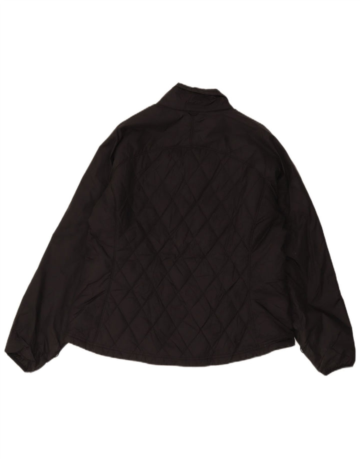 Jachetă matlasată Eddie Bauer pentru femei UK 18 XL Nylon negru