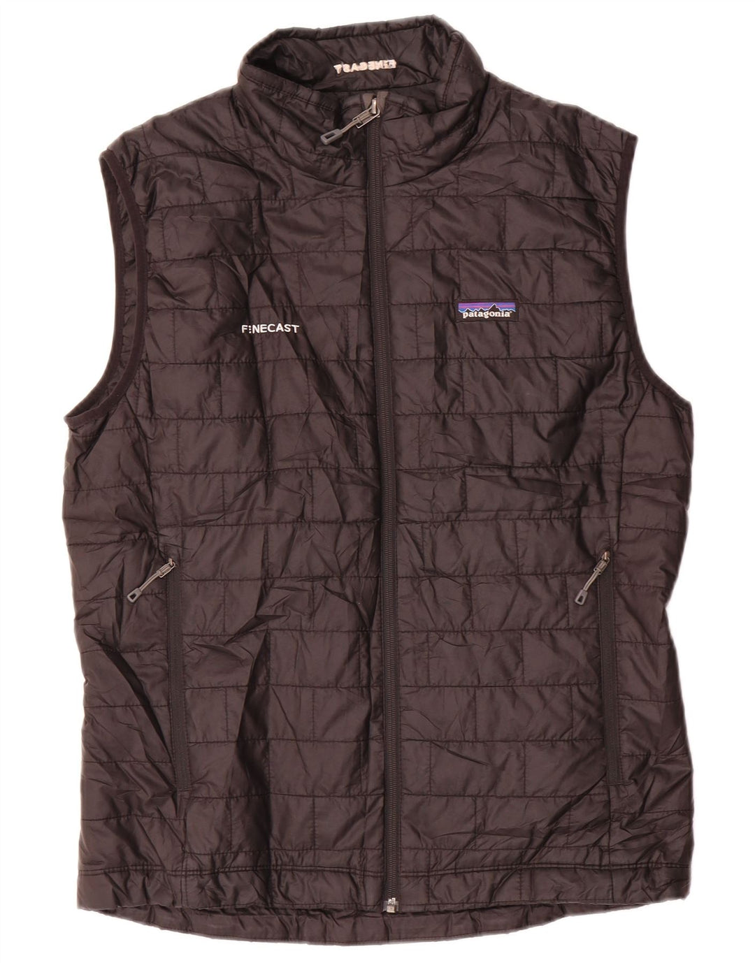 Patagonia Mens Padded Gilet UK 38 Medium Black Poliester