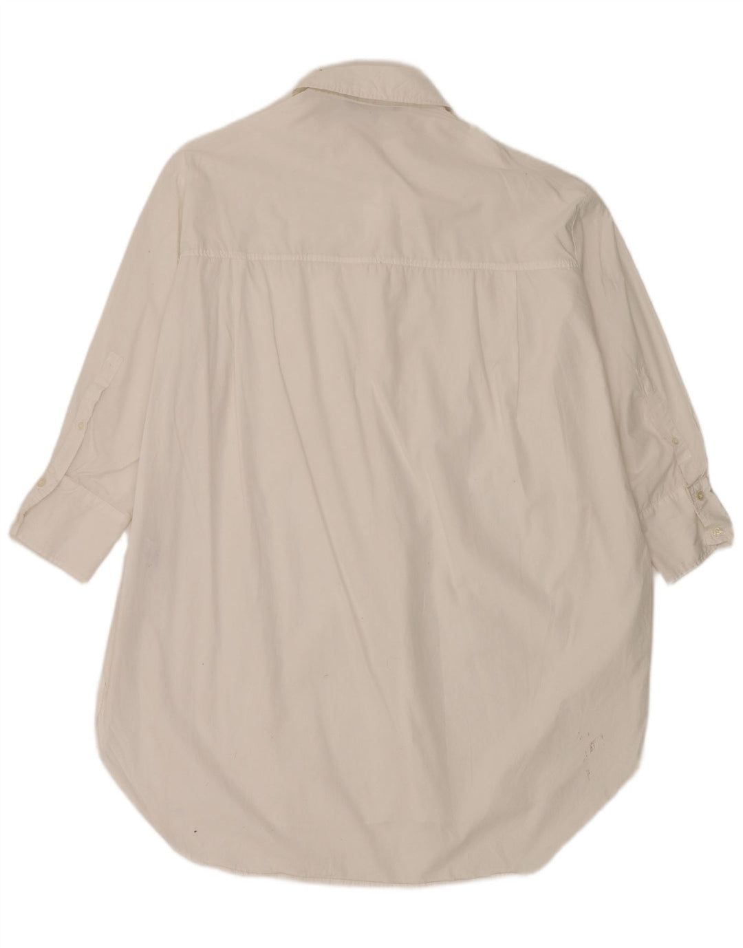 Rochie cămașă supradimensionată pentru femei ZARA UK 14 Bumbac alb mediu