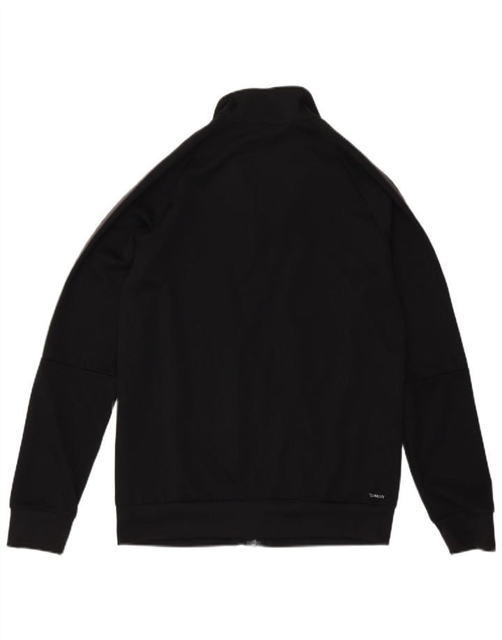 Adidas Boys Climalite Trening Top Jachetă 13-14 ani Poliester negru