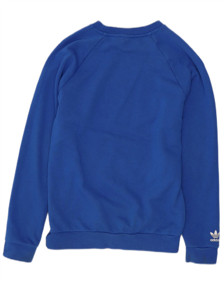 Adidas Băieți Pulover Grafic Pulover 11-12 Ani Crosta Albastru