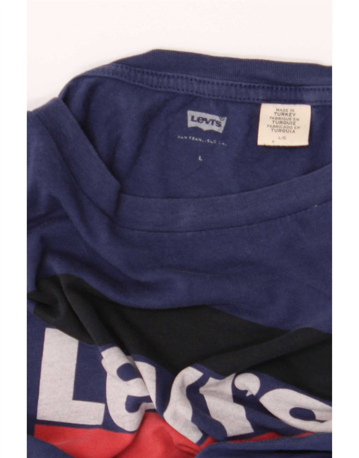 Tricou cu grafic Levi's pentru femei Top UK 16 Large Bleumarin