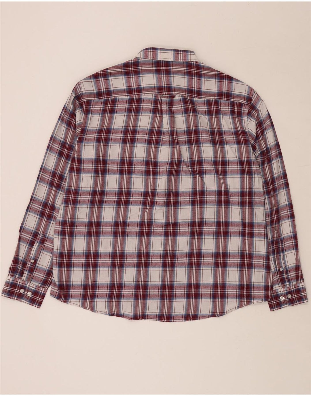 Cămașă de flanel pentru bărbați JAMES PRINGLE 2XL din poliester cu carouri burgundă