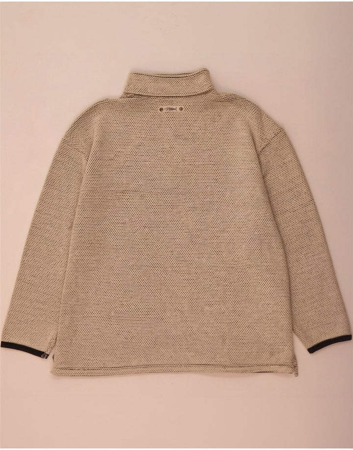 Hanorac pentru bărbați Weird Fish, cu fermoar și gât, Jumper XL, bej, bumbac