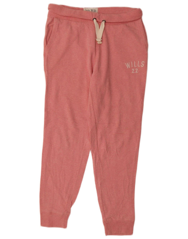 Jack Wills Pantaloni de trening pentru femei Joggeri UK 12 Medium Pink Flecked