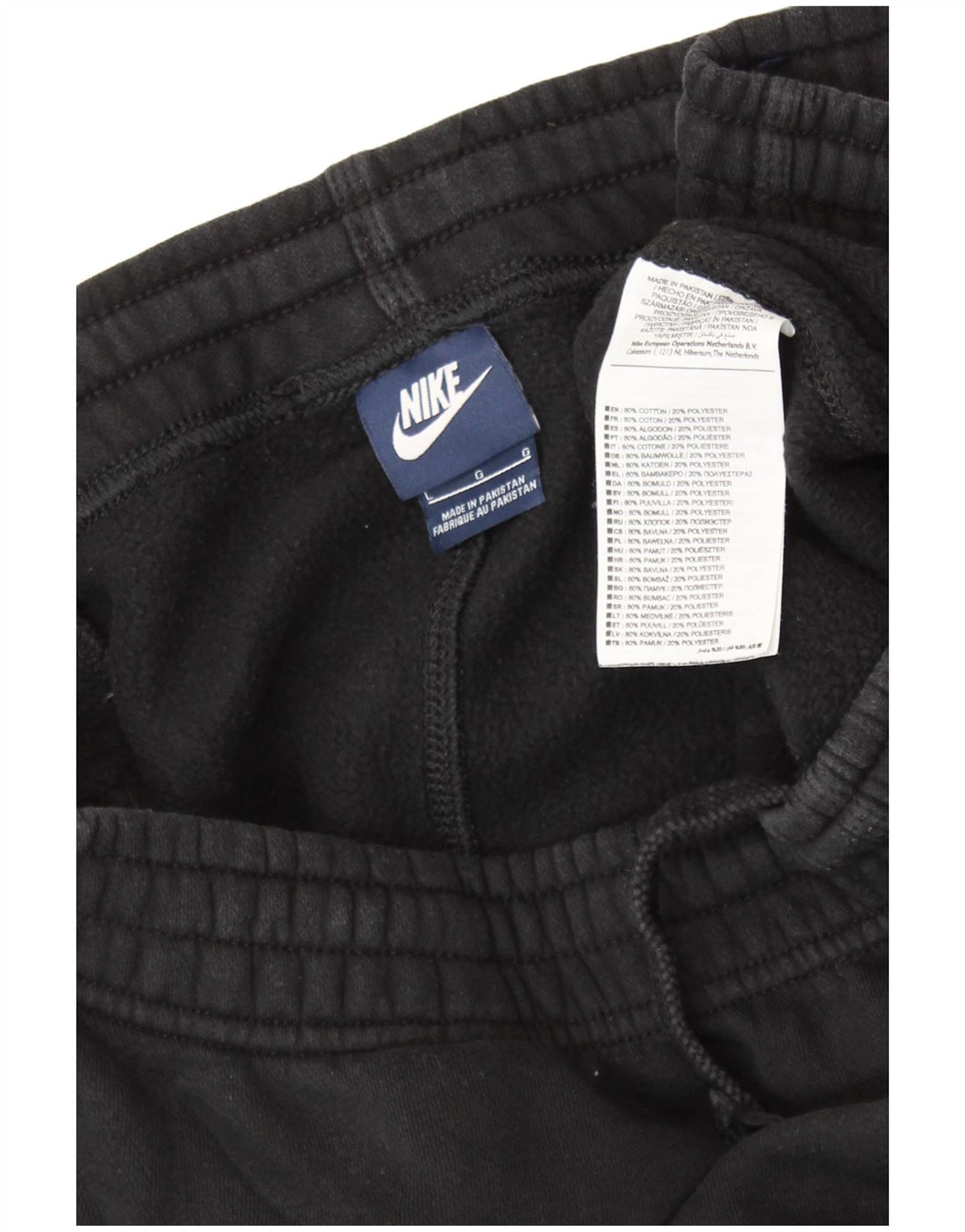Pantaloni de trening pentru bărbați NIKE Pantaloni de jogging mari, negru, bumbac