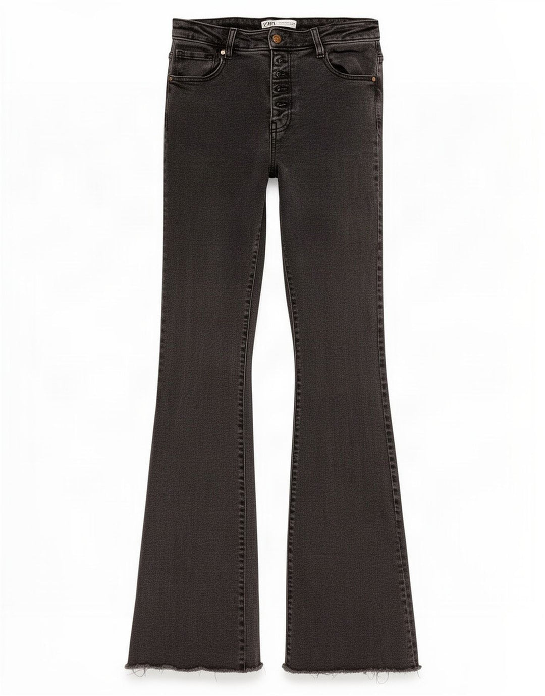 Blugi evazați pentru femei Zara EU 40 Medium W30 L34 Bumbac negru