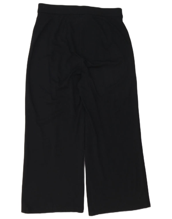 Marks & Spencer Pantaloni casual cu talie înaltă pentru femei UK 14 Large W32 L26 Negru