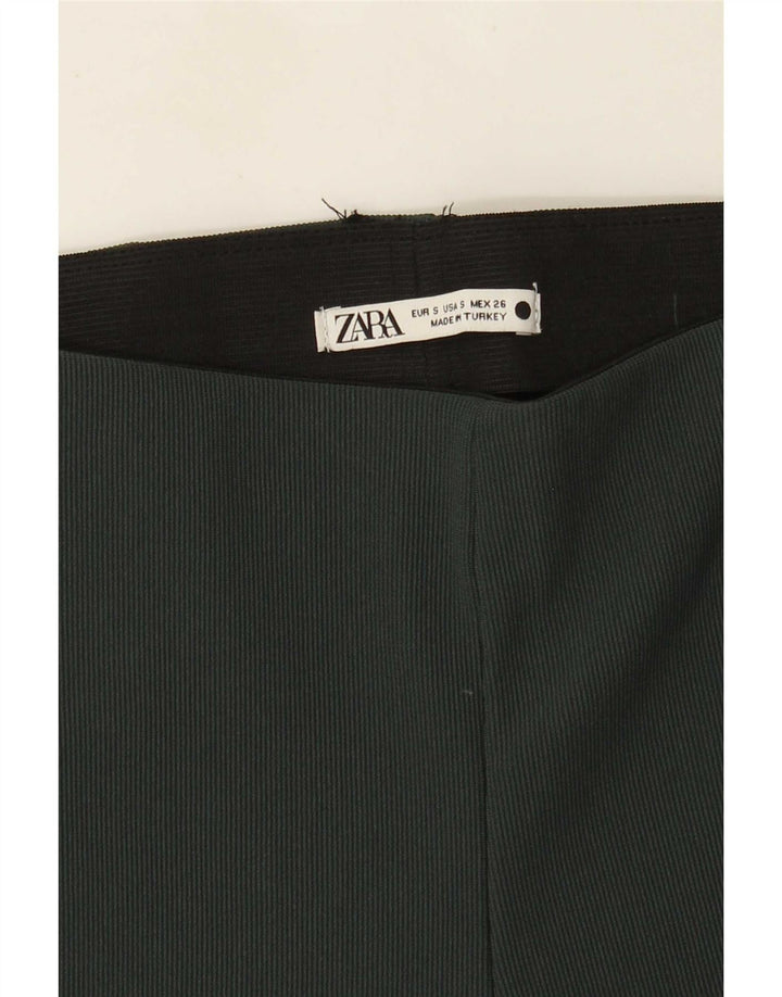 Leggings Flare pentru femei Zara UK 8 Mic Verde
