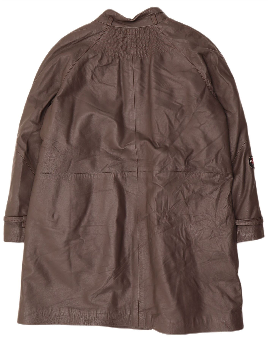 Palton din piele vintage pentru femei IT 48 XL gri