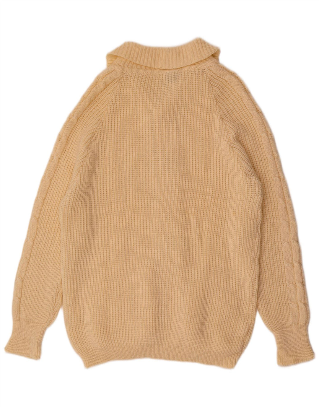 Cardigan Vintage pentru bărbați, mare, alb