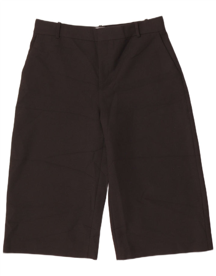 Pantaloni Capri pentru femei cu talie înaltă Zara XL negru