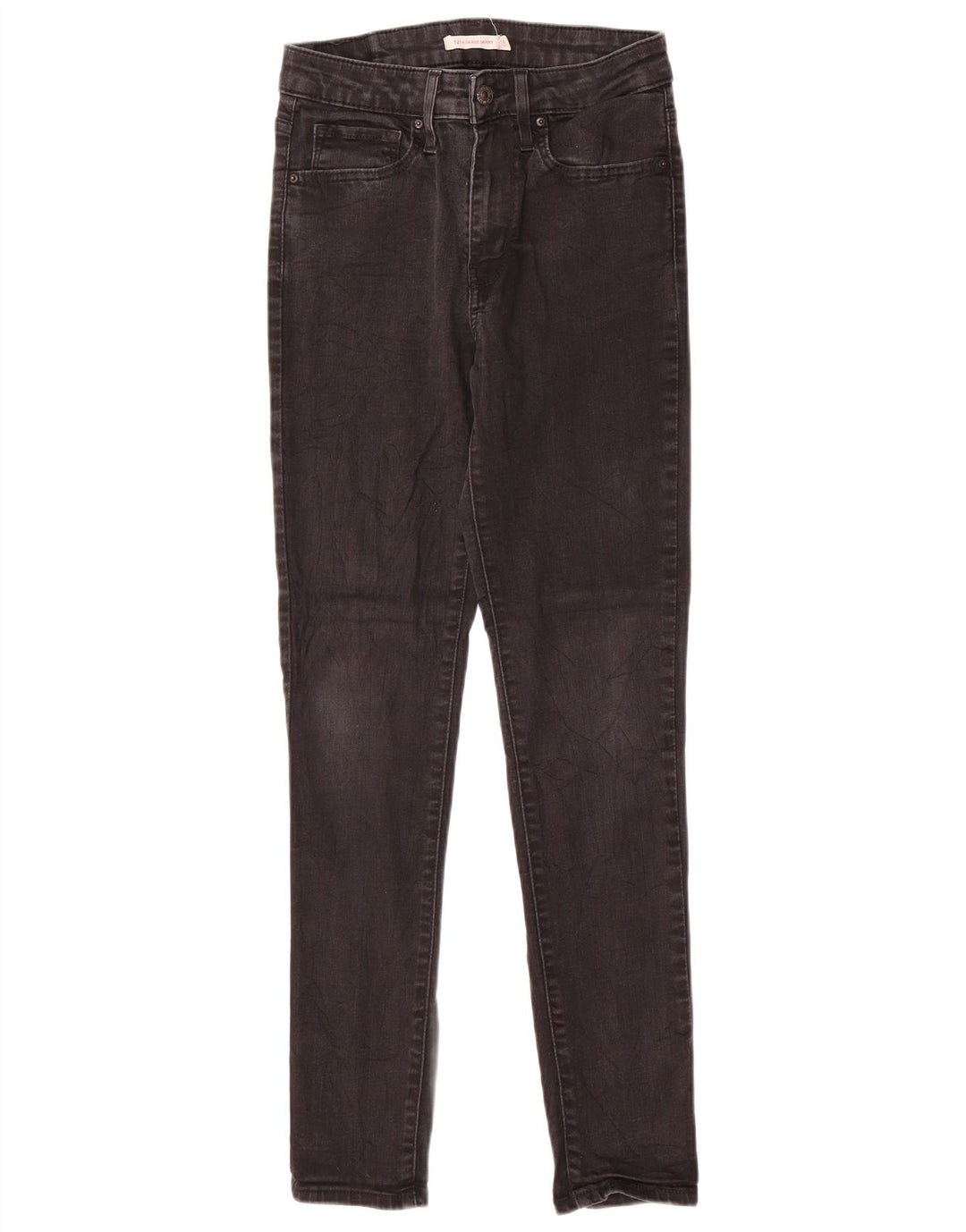 Blugi skinny cu talie mare 721 LEVI'S pentru femei L27 L29 bumbac negru