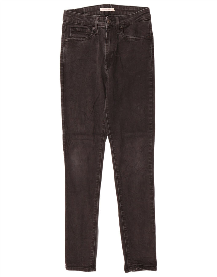 Blugi skinny cu talie mare 721 LEVI'S pentru femei L27 L29 bumbac negru