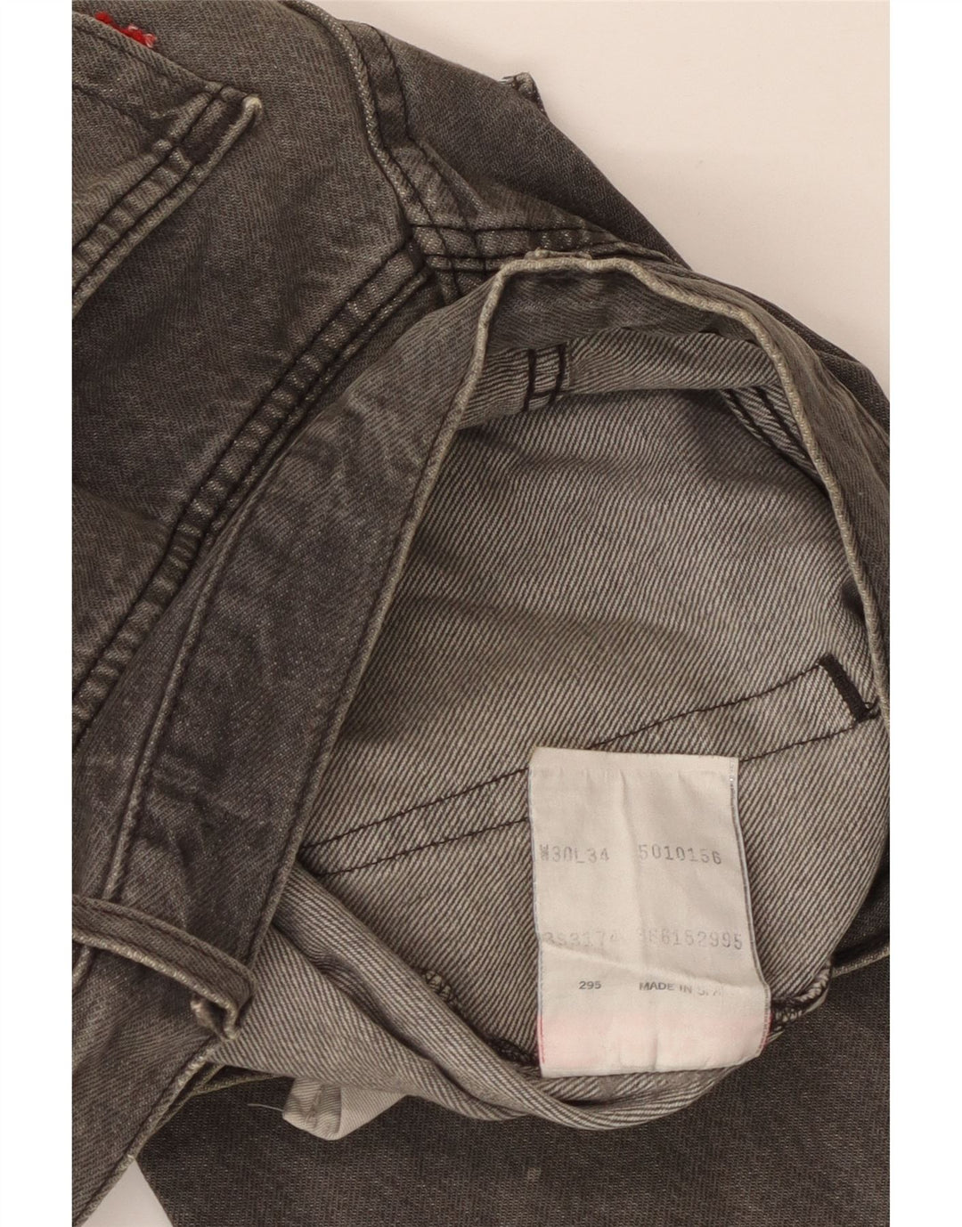 Blugi drepti pentru bărbați Levi's W30 L34 bumbac gri