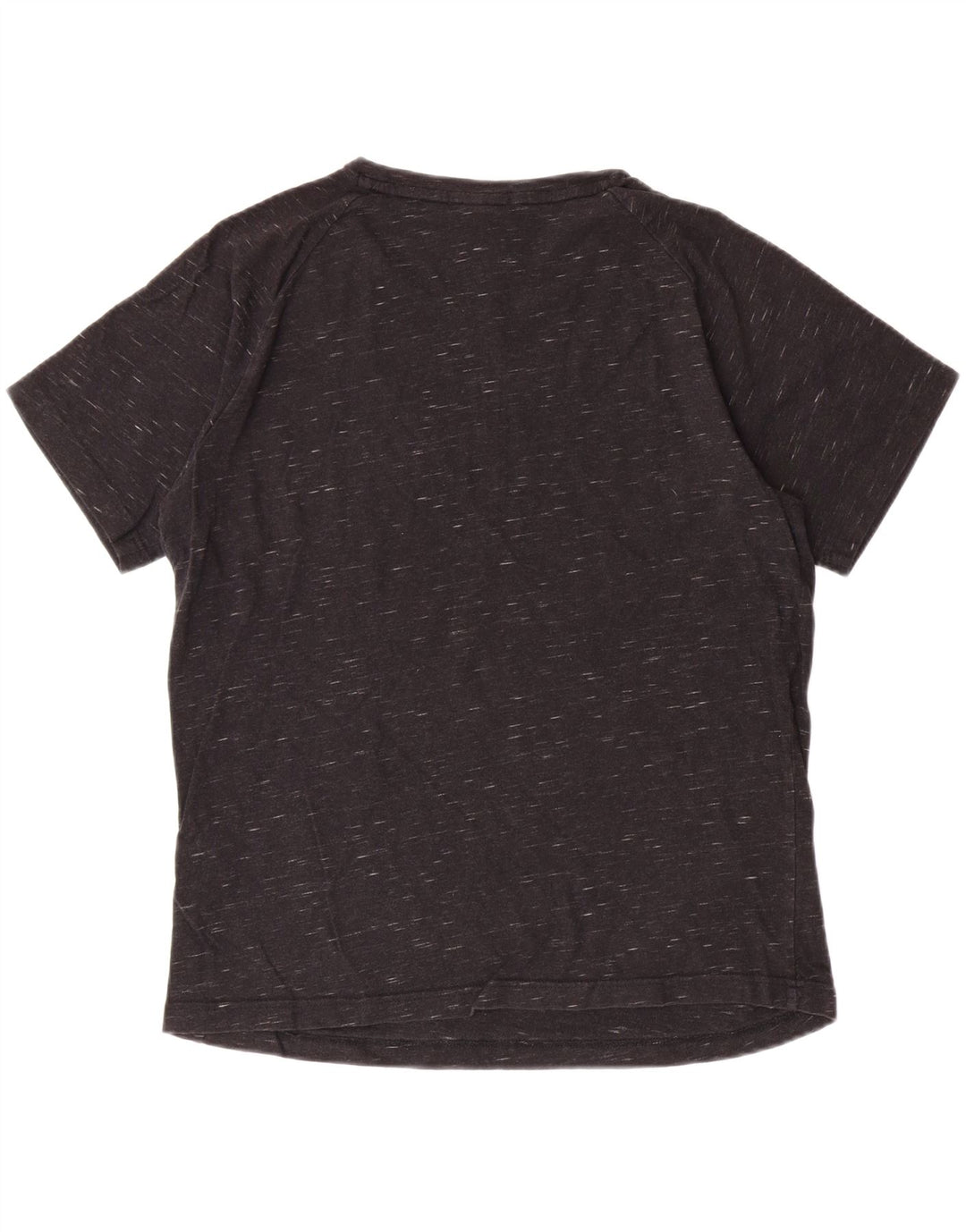 PUMA Womens T-Shirt Top UK 14 Medium Black Flecked Cotton Vintage Puma and Second-Hand Puma from Messina Hembry 
