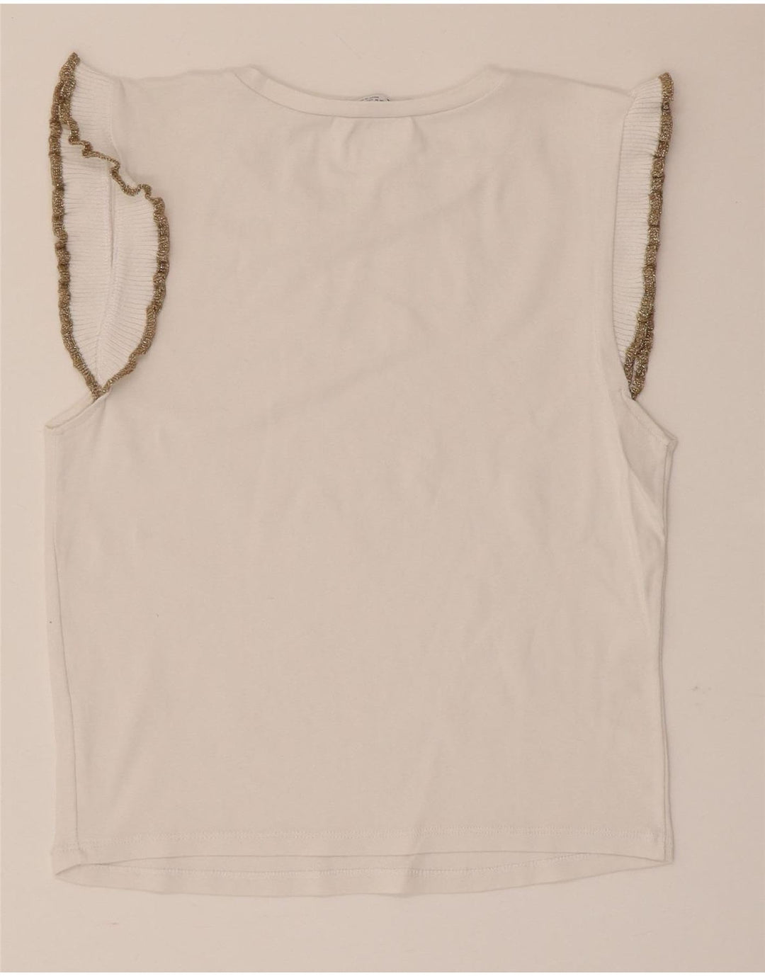 Bluză fără mâneci pentru femei Zara UK 12 Medium White