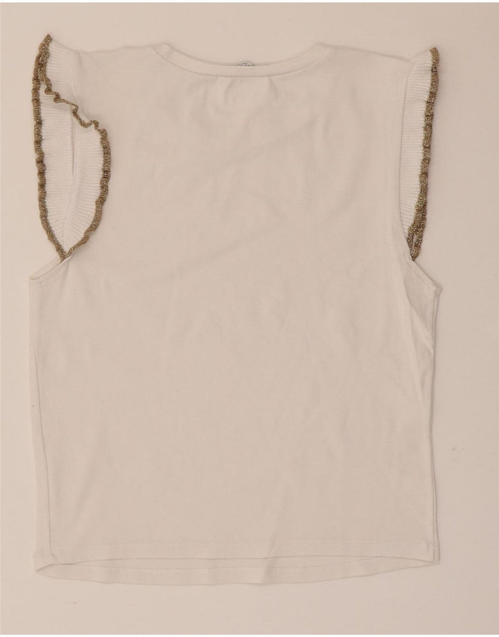 Bluză fără mâneci pentru femei Zara UK 12 Medium White