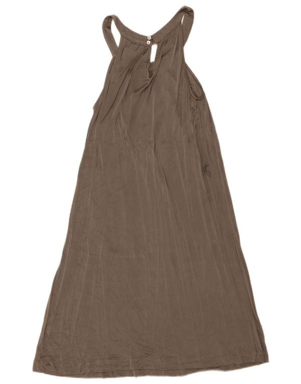 Cerruti 1881 Rochie Halter pentru femei UK 10 Small Grey Viscose