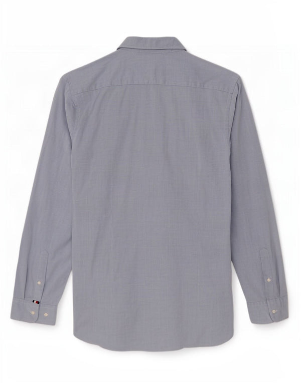 Cămașă pentru bărbați Tommy Hilfiger Slim Fit 2XL, bumbac geometric, albastru