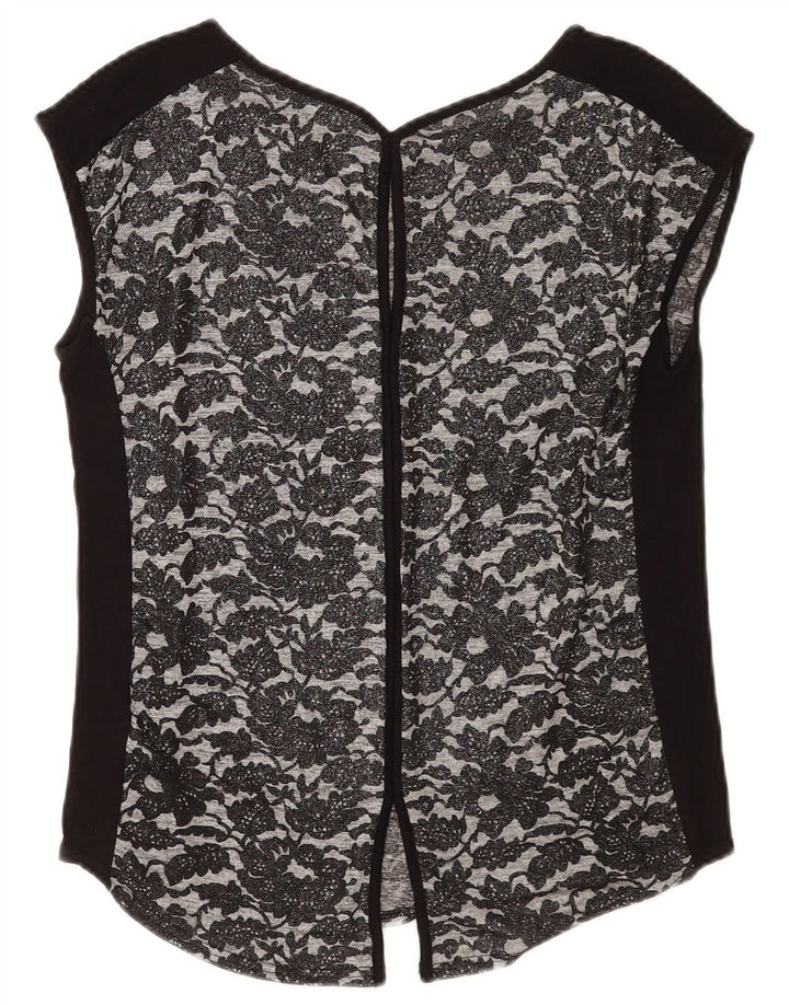 Bluză pentru femei Oasis, UK 10, Poliester, Floral, Negru