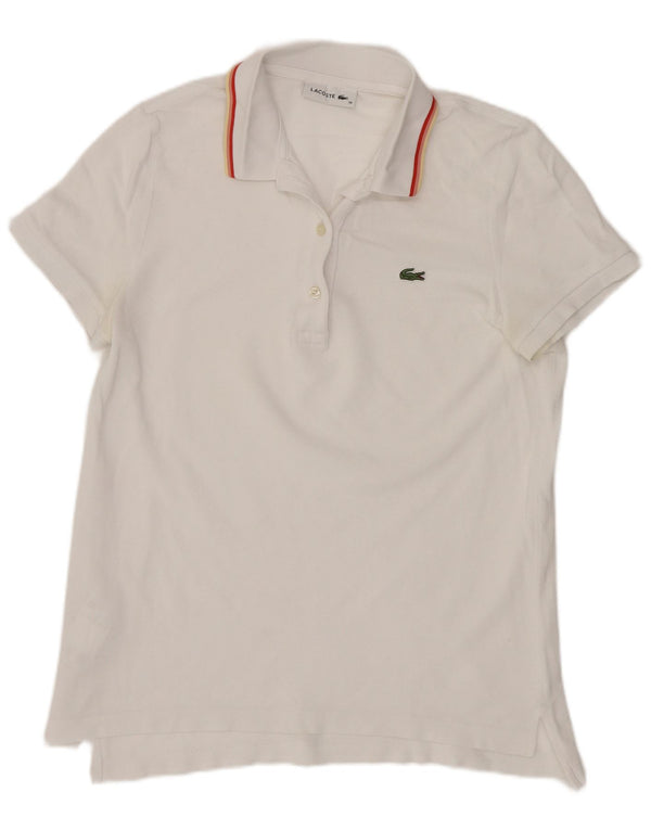 Tricou polo pentru femei Lacoste Mărimea 38 Medium White