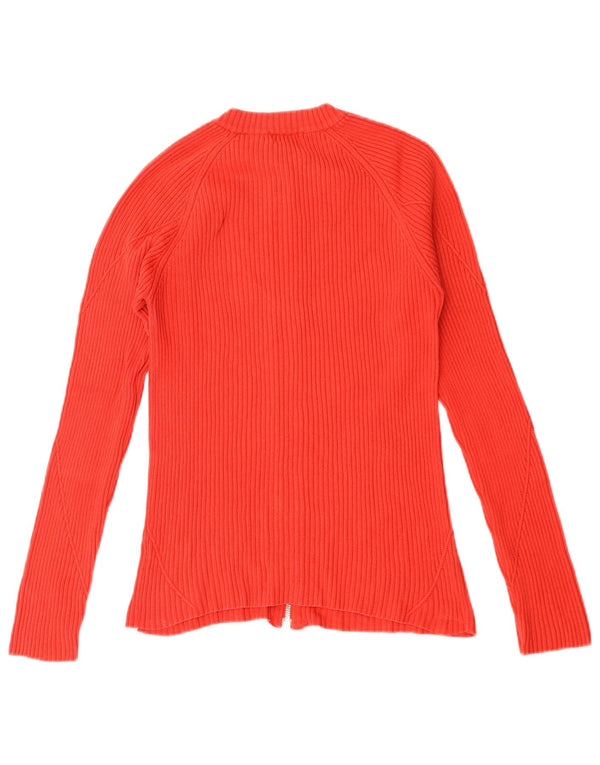 Pulover cardigan cu fermoar complet Guess UK 10 Bumbac roșu mic