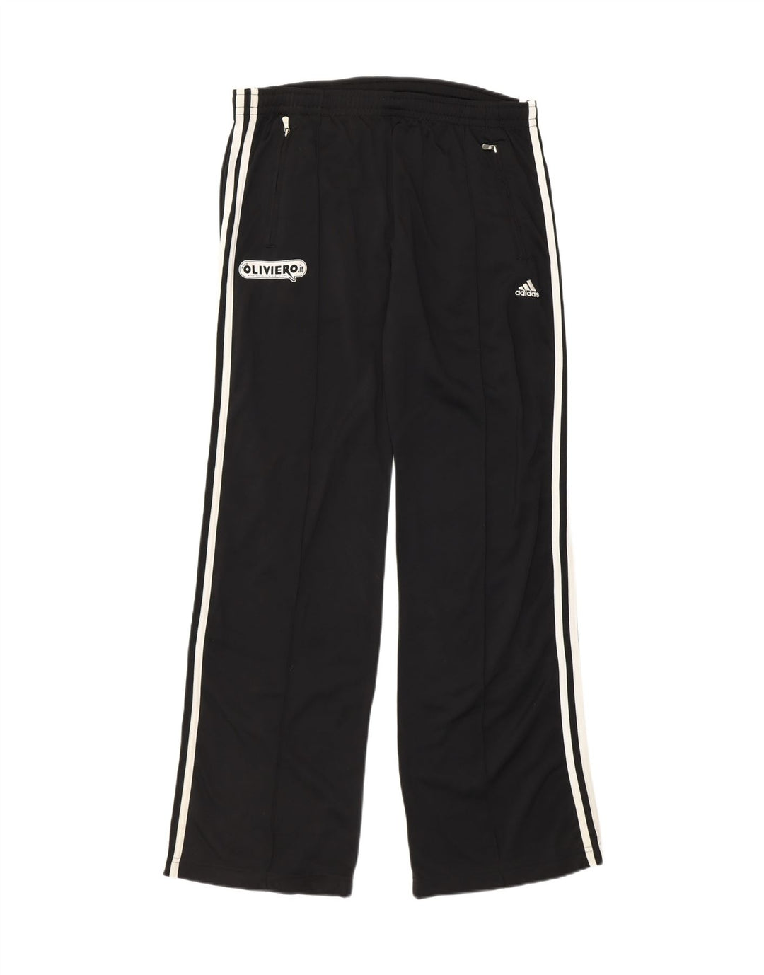 ADIDAS Mens Graphic Tracksuit Trousers UK 38/40 Medium  Black Vintage Adidas and Second-Hand Adidas from Messina Hembry 