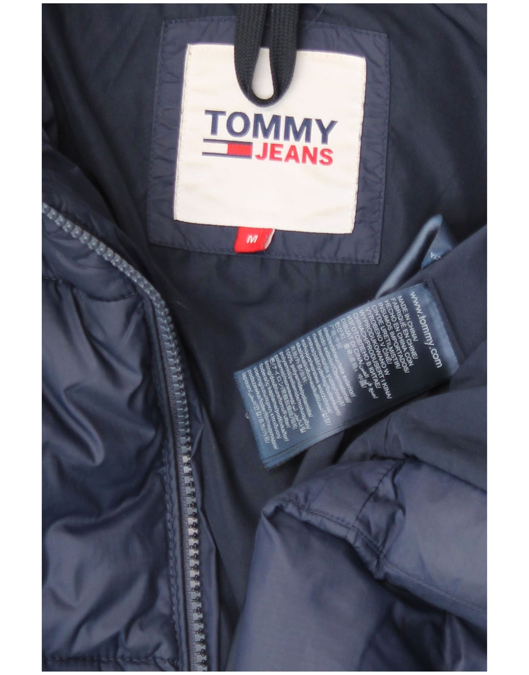 Jachetă căptușită Tommy Hilfiger pentru femei UK 14 Medium Bleumarin Poliamidă