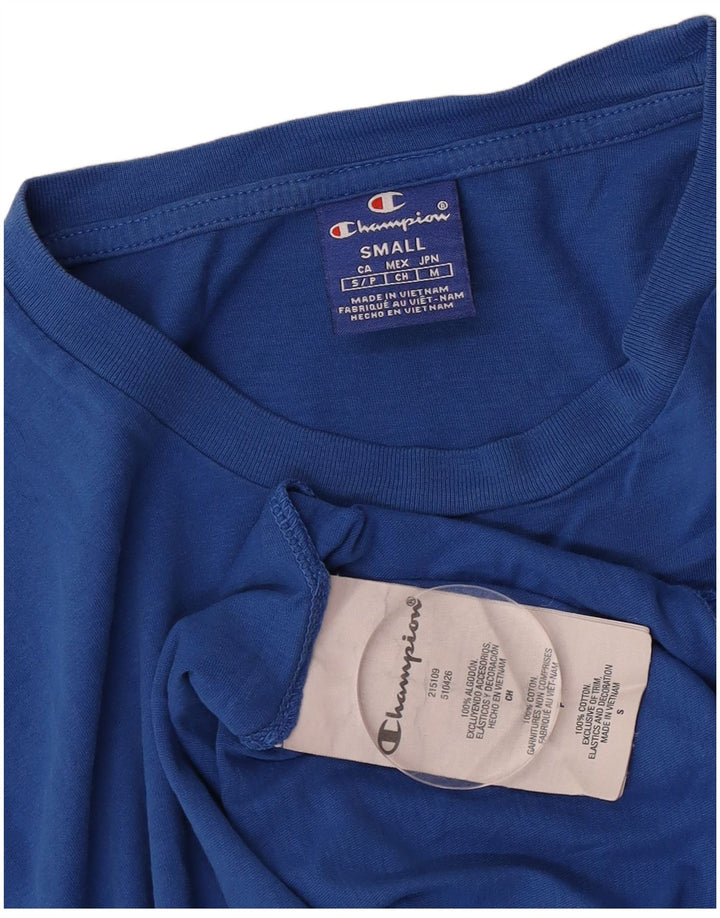 Tricou grafic pentru bărbați Champion Top mic, albastru, bumbac