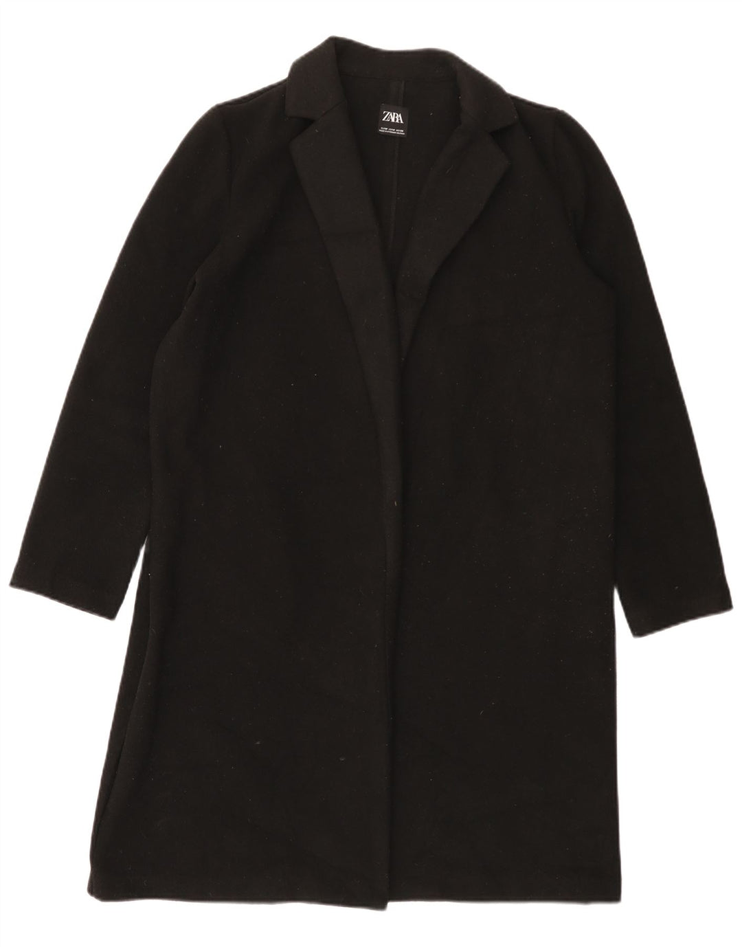 Pardesiu deschis pentru femei Zara UK 14 Medium Negru Poliester