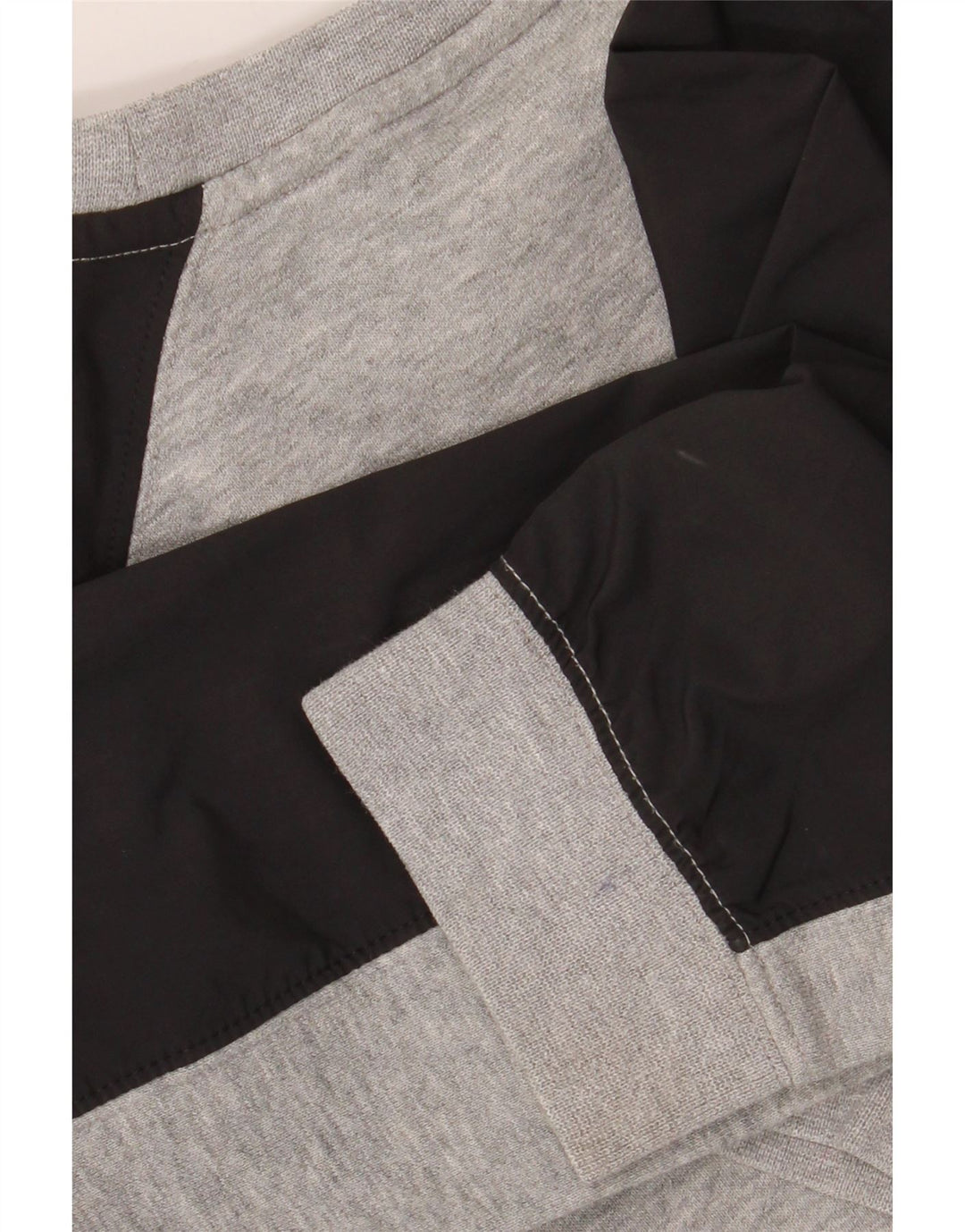 Pulover grafic pentru băieți NIKE 10-11 ani, gri mediu, color block