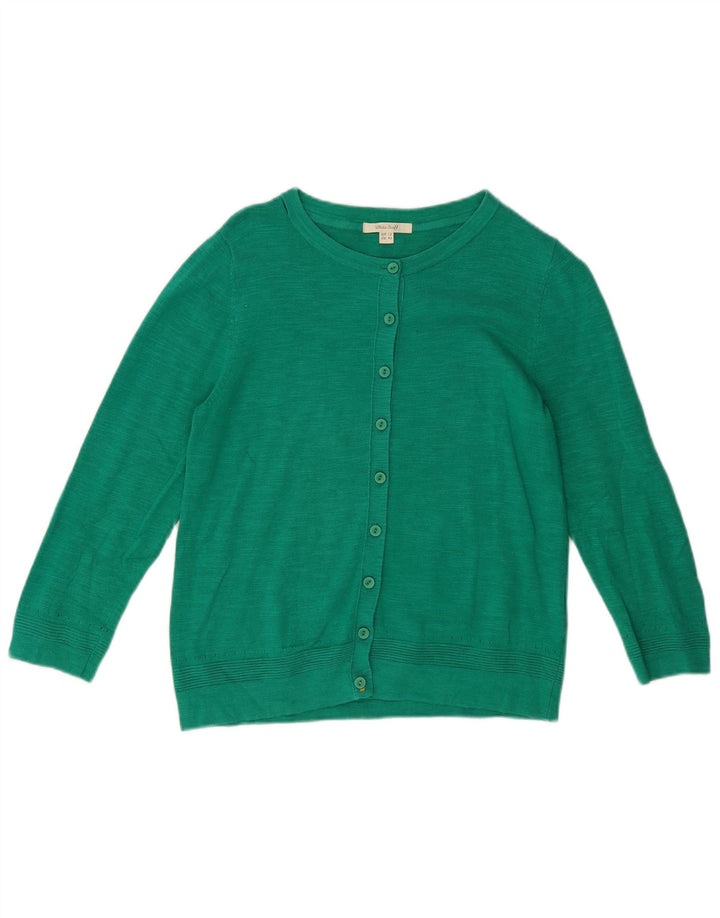 Pulover cardigan pentru femei White Stuff UK 12 Bumbac verde mediu