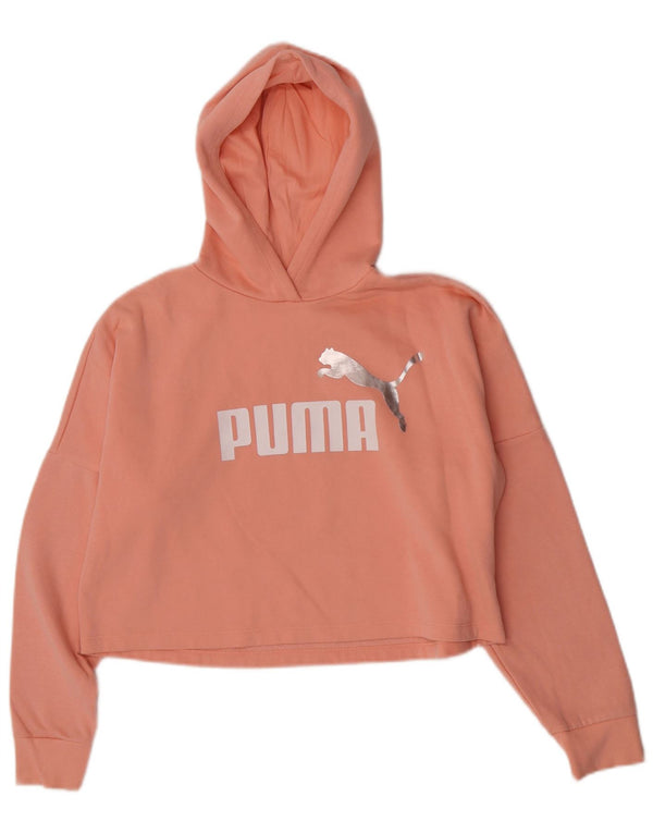 Pulover Puma Fete Crop Graphic Hoodie 13-14 Ani Roz Bumbac