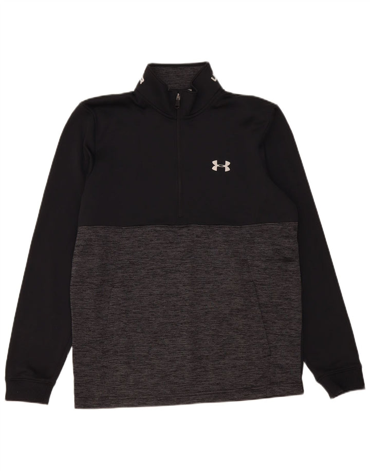 Pulover Under Armour Cold Gear pentru bărbați, mediu negru, color block