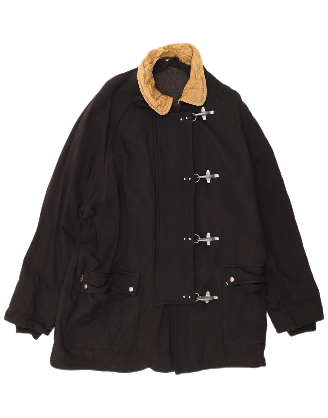 Duffle Coat Fay pentru femei UK 44 2XL Negru Clasic