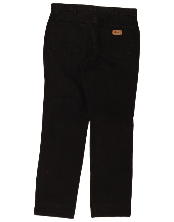 Blugi drepte pentru bărbați Wrangler Texas W36 L32 bumbac negru