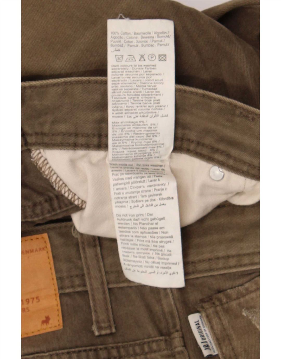 Blugi Jack & Jones Tim Slim pentru bărbați W34 L32 bumbac kaki