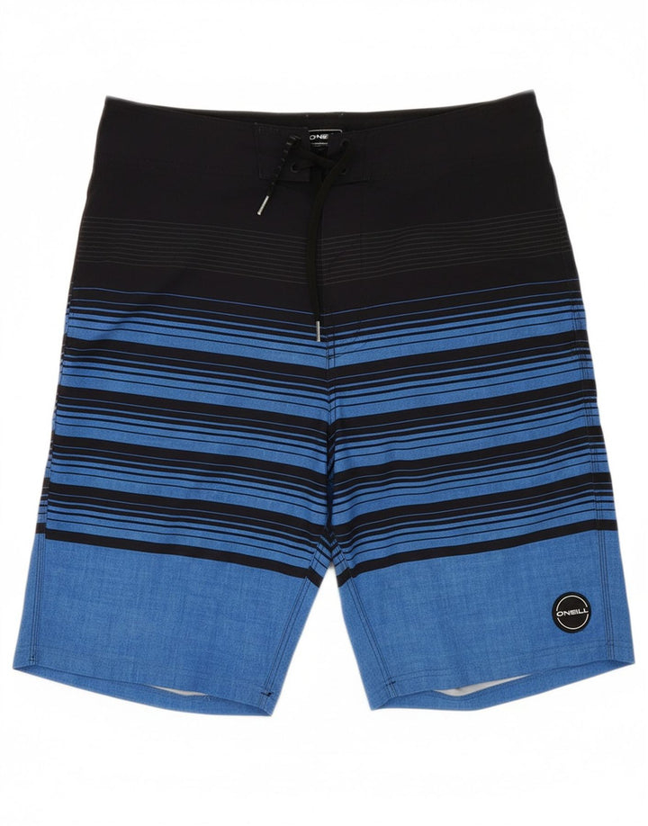 O'NEILL Mens Swimming Shorts Large Blue Striped Polyester Vintage O'Neill and Second-Hand O'Neill from Messina Hembry 