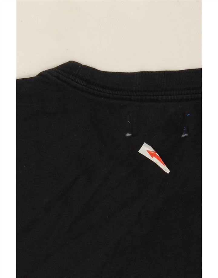 Tricou grafic Adidas pentru bărbați Top mediu negru bumbac