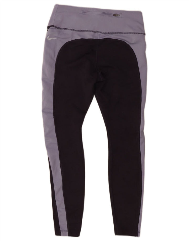 Leggings Nike Dri Fit pentru femei UK 14 Mov mediu Colorblock