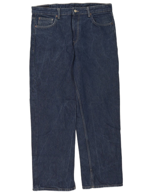 Blugi drepți pentru bărbați Zara EU 46 XL W36 L30 Bumbac albastru