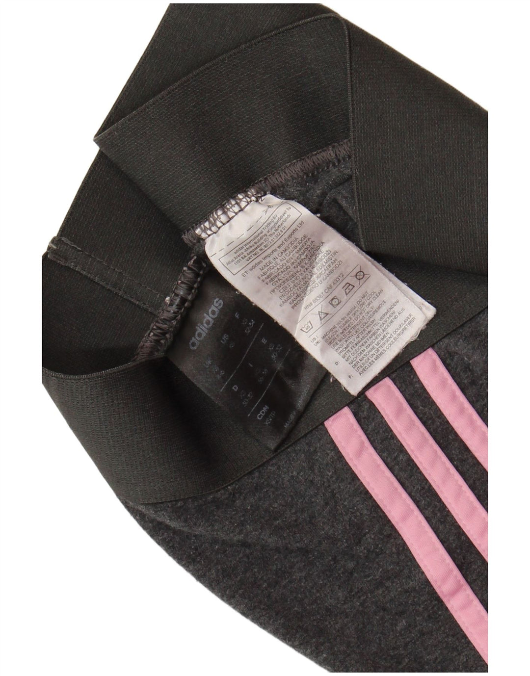 Leggings pentru femei ADIDAS UK 4/6 XS bumbac gri