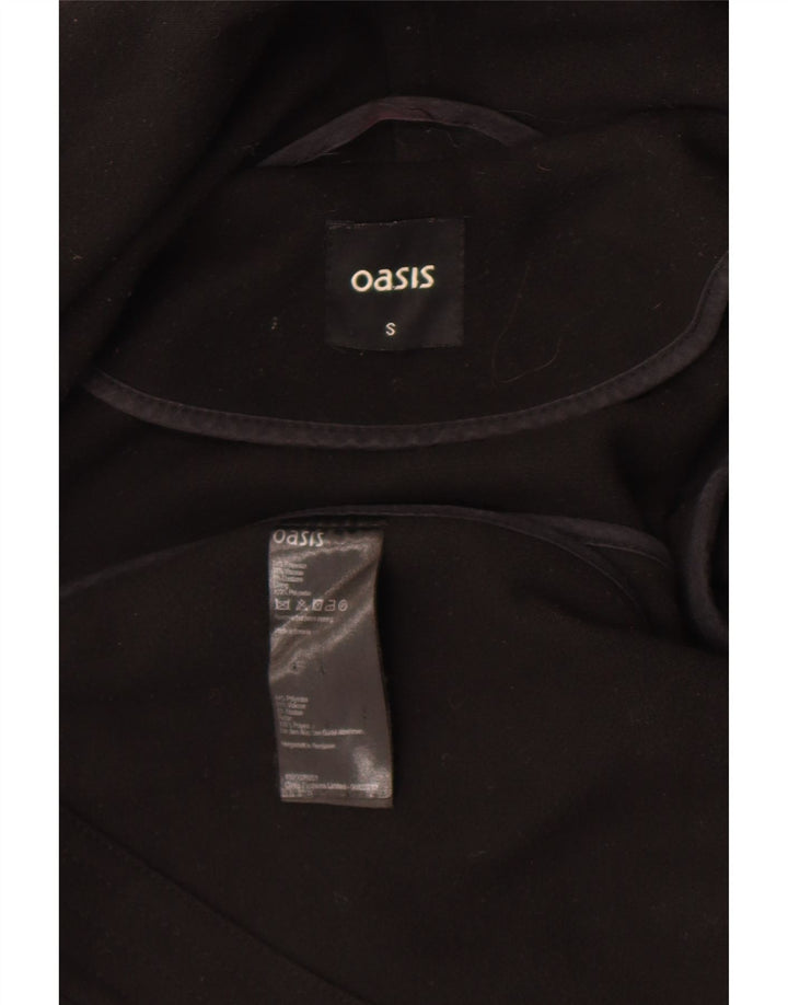 Pardesiu deschis pentru femei Oasis UK 10 Poliester negru mic