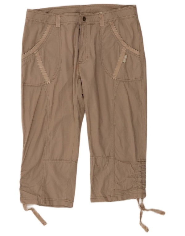 Pantaloni capri drepti pentru femei Champion L30 L18 bumbac bej