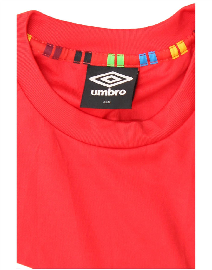 UMBRO Tricou Bărbați Top Mic Roșu Colorblock Poliester