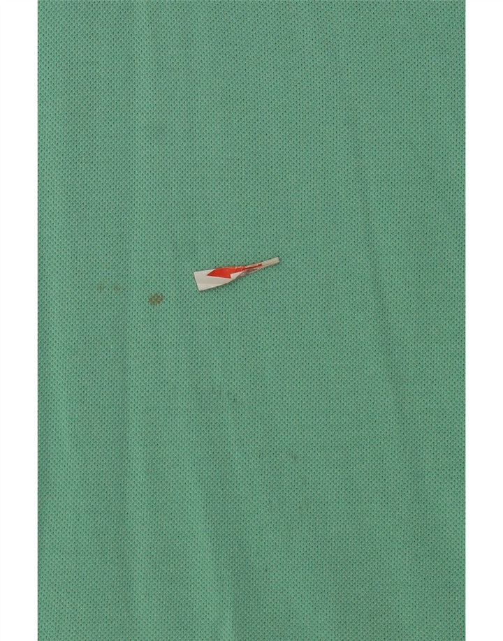 Tricou polo Lacoste pentru bărbați, mărimea 4, bumbac verde mediu