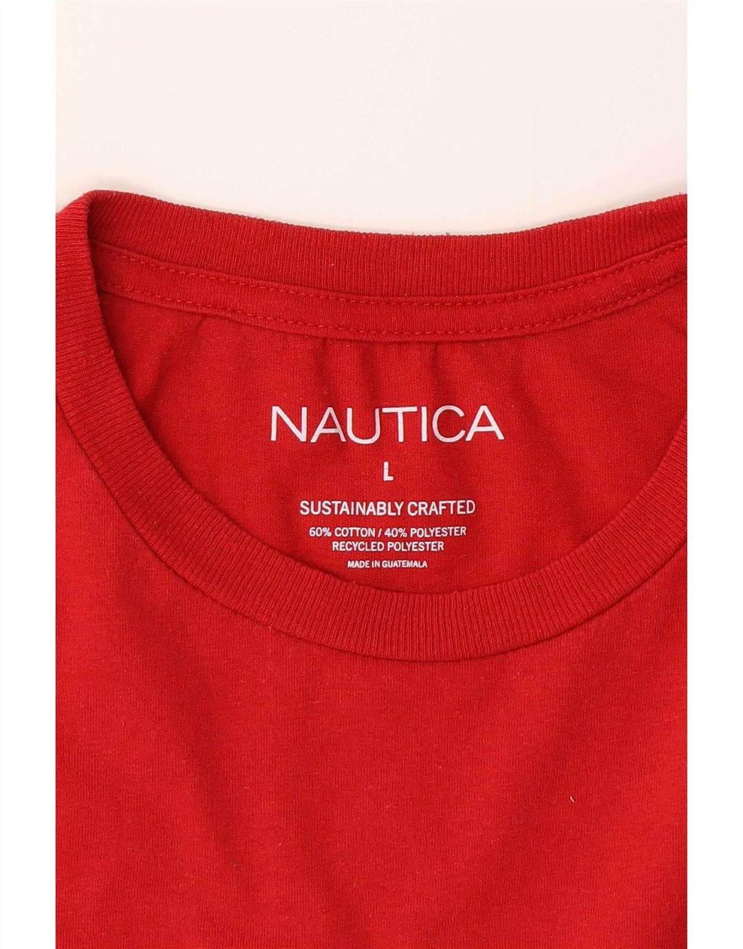 Tricou grafic pentru bărbați Nautica Top mare bumbac roșu